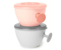 Skip Hop Zestaw misek Easy-Grab Grey/Soft Coral - 1256010 - zdjęcie 2